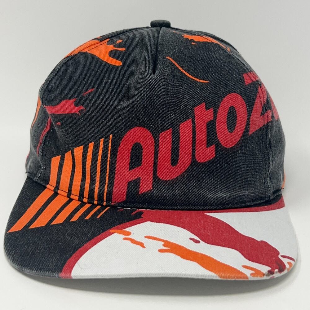 Vintage 90s AutoZone Hat Baseball Cap Auto Zone Mechanic Repair Snapback Black